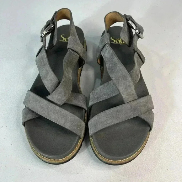 NWB Sofft Fairbrook Women’s Sandal Flats Steel Gray Size 7.5 Summer Comfortable - Picture 5 of 11